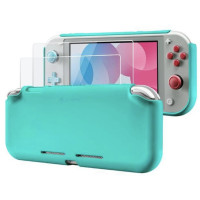 Switch Lite Liquid Silicon Case Turquoise +2pcs Tempered Glass (TomToc) Switch Lite Liquid Silicon Case Turquoise +2pcs Tempered Glass (TomToc)