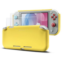 Switch Lite Liquid Silicon Case Yellow +2pcs Tempered Glass (TomToc) Switch Lite Liquid Silicon Case Yellow +2pcs Tempered Glass (TomToc)