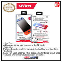 Switch OLED Thin Case Neon (NYKO) + Tempered 9H Screen Guard