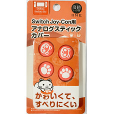 Switch Joycon Analog Thumb Grip Coral Bear (IINE)