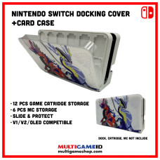 Switch Dock Cover Card Case Pokemon ScarletViolet  include Catridge & MemoryCard Storage