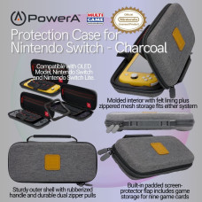 Switch Lite/V2/Oled Travel Case Charcoal (Power A) 17885-02746