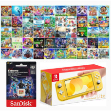 Nintendo Switch Lite Yellow +MC CFW 256GB