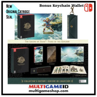 NS Legend Of ZELDA TOTK Tears of The Kingdom Collector Edition +Keychain Wallet
