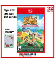 Switch 2 Animal Crossing New Horizons +PVC card holder (Game Data Card) 