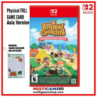 Switch 2 Animal Crossing New Horizons +PVC card holder (Game Data Card) 