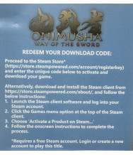 PC Onimusha Way of the Sword +DLC (Code only) PC Onimusha Way of the Sword +DLC (Code only)
