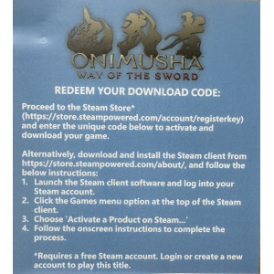 PC Onimusha Way of the Sword +DLC (Code only) PC Onimusha Way of the Sword +DLC (Code only)