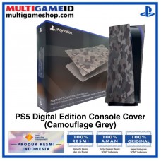 PS5 Digital Edition Console Cover (Grey Camouflage)