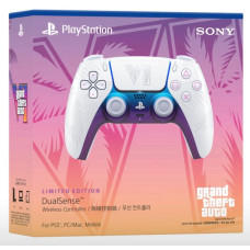 PS5 Dualsense Wireless Controller GTA VI / Grand Theft Auto WHITE (Nov 19, 2026) +Twin Charging