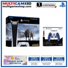 PS5 Console Digital Edition CFI-1118B (GOW Ragnarok Bundle) + DualSense GOW Limited Edition + Game Horizon ( Collector / Regalla )