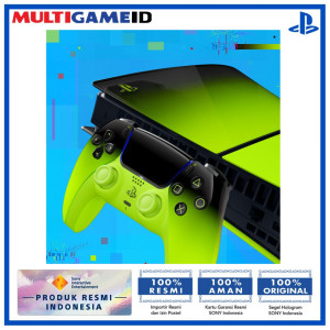 PS5 Slim Disc&Digital Console Cover +Dualsense REMIX GREEN (HYPERPOP COLLECTION) +Twin Charging