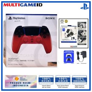 PS5 Dualsense Wireless Controller (HYPERPOP) TECHNO RED +Twin Charging Power A