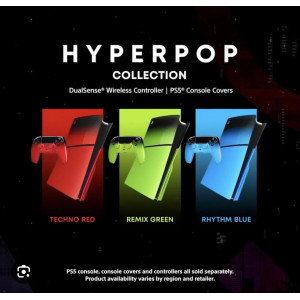 PS5 Slim Disc&Digital Console Cover REMIX GREEN (HYPERPOP COLLECTION) PS5 Slim Disc&Digital Console Cover REMIX GREEN (HYPERPOP COLLECTION)