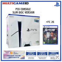 PS5 SLIM Disc Version Console +Game Fisik FC26 (Asia) PS5 SLIM Disc Version Console +Game Fisik FC26 (Asia)