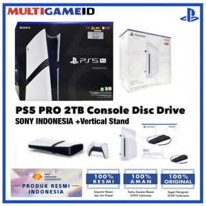PS5 PRO 2TB Console +DISC Drive (SONY INDO) +Vertical Stand (SONY INDO)