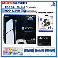 PS5 SLIM Digital Edition Console (825GB) +Twin Charging 
