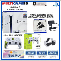 PlayStation 5 Disc Version - PS5 Slim Disc Version Console (1TB-CFI-2118) +DualSense Marathon +Twin Charging Station PlayStation 5 Disc Version - PS5 Slim Disc Version Console (1TB-CFI-2118) +DualSense Marathon +Twin Charging Station