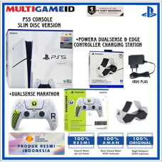 PlayStation 5 Disc Version - PS5 Slim Disc Version Console (1TB-CFI-2118) +DualSense Marathon +Twin Charging Station 