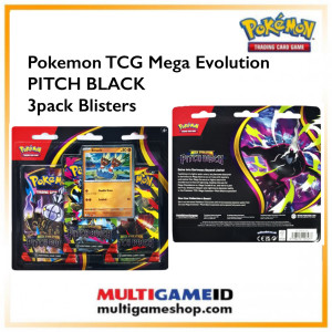 Pokemon Cards Mega Evolution ME05 PITCH BLACK 3packs Blisters