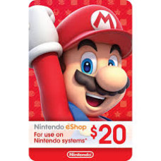 Nintendo eCard 20 USD (Fisik Card) (Ready)