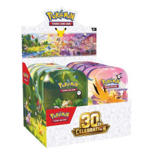 Pokemon TCG 30th Celebration Mini Tins Box (10 Packs) English Pokemon TCG 30th Celebration Mini Tins Box (10 Packs) English