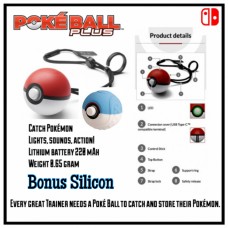 Nintendo Pokemon Lets Go PokeBall Plus +Silicon