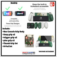 Switch V2 & Oled Skull&Co Neo Grip (Zelda TOTK Green) +Buttons