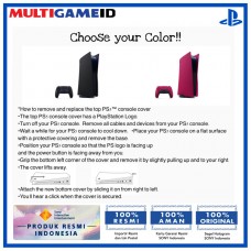 PS5 Disc Version Console Cover (Cosmic Red)