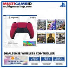 PS5 DualSense Wireless Controller (Cosmic Red) (Discount IDR 200.000 Game PS5)