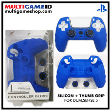 PS5 Dualsense Silicon +Thumb Grip (Blue)
