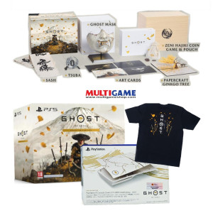PS5 Slim Disc&Digital Console COVERS Ghost of Yōtei Gold Limited Edition +Game Collector Edition +TShirt Official Yotei