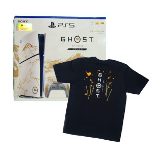 PlayStation5 Slim Console Ghost of Yōtei™ Gold Limited Edition Bundle + Twin Charging PowerA +TShirt Official Yotei